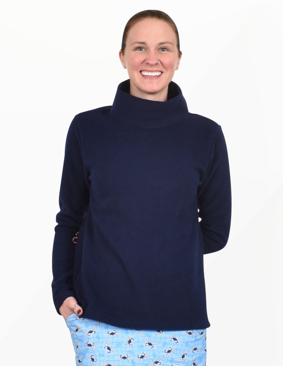 Heavy Weight Fleece Top Navy Spunkwear