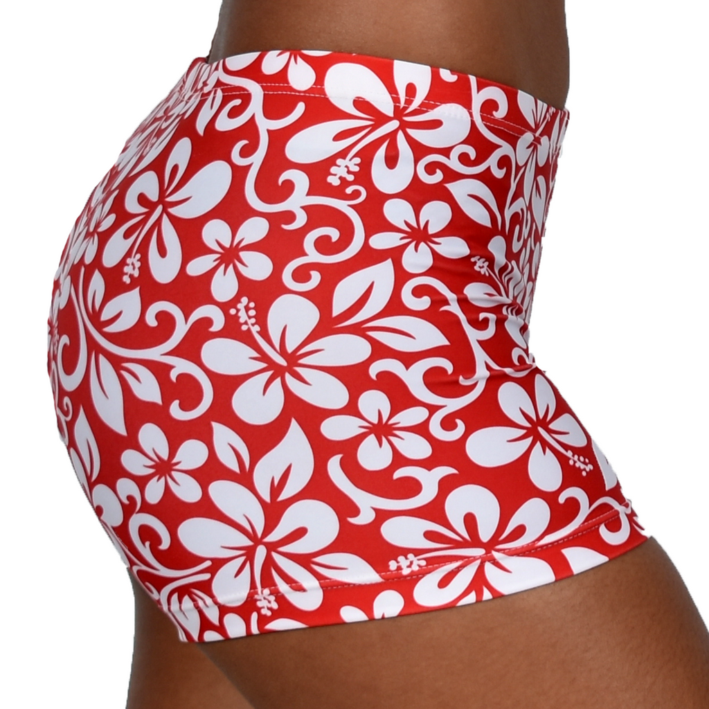 Shorties in Red Aloha